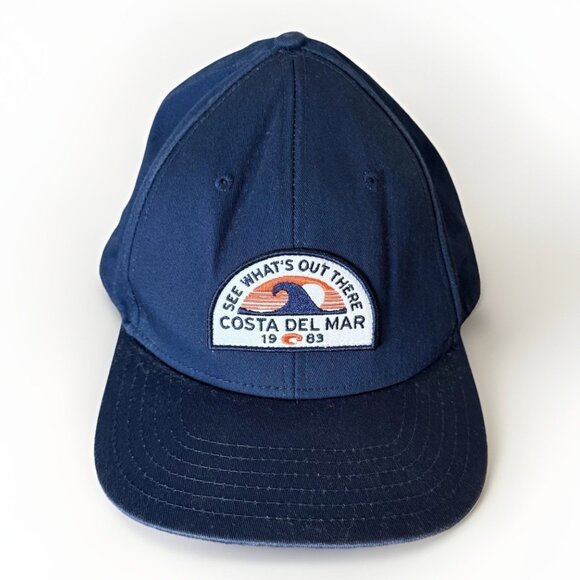 Costa Del Mar Maverick Cap / Hat  Mens Navy Snapback - See What’s Out There 1983 - Picture 1 of 10